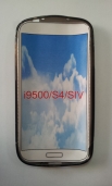Силиконов гръб ТПУ S-Line за Samsung i9500 Galaxy S4 Черен